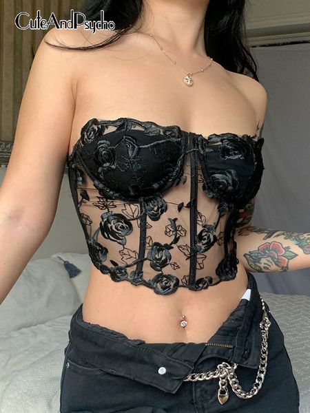women s blouses shirts clubwear y2k aesthetic tube floral lace cropped corset bustiers harajuku fashion streetwear cute vests cuteandpsycho, White
women s blouses shirts clubwear y2k aesthetic tube floral lace cropped corset bustiers harajuku fashion streetwear cute vests cuteandpsycho, White