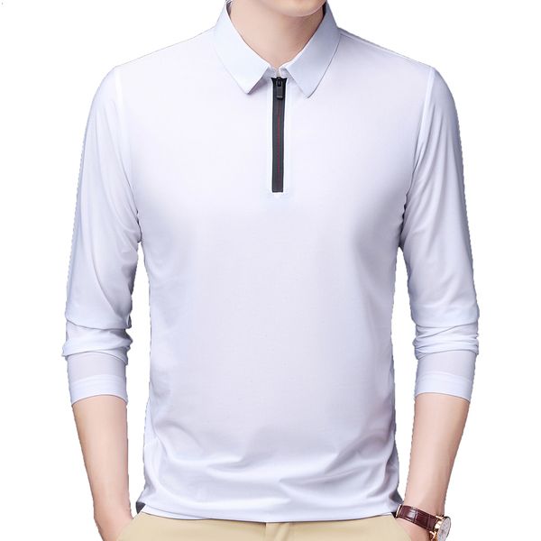 men's polos zipper long sleeve polo shirt men casual solid men's clothing polos shirts mens fashion slim fit polo shirt tees 2302, White;black
men's polos zipper long sleeve polo shirt men casual solid men's clothing polos shirts mens fashion slim fit polo shirt tees 2302, White;black