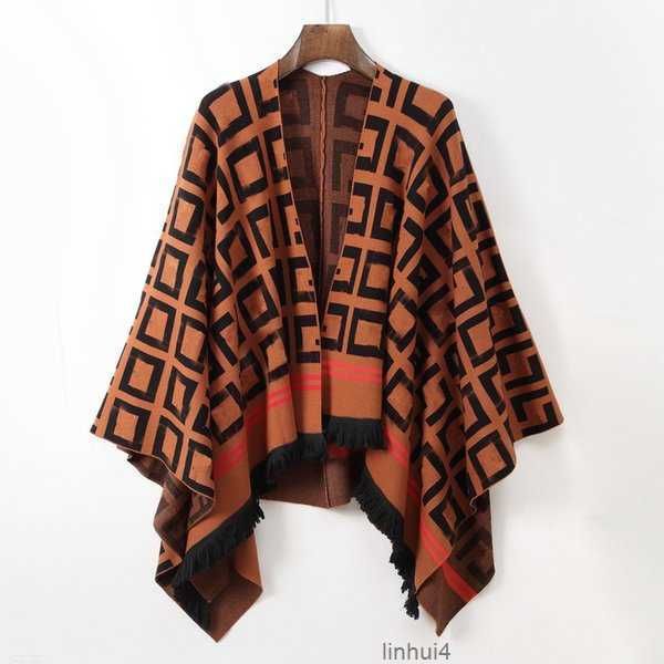 women s classical womans cloak with f printed high quallity autumn spring winter cardigan design knitting fringe size cape coatfown, Black
women s classical womans cloak with f printed high quallity autumn spring winter cardigan design knitting fringe size cape coatfown, Black
