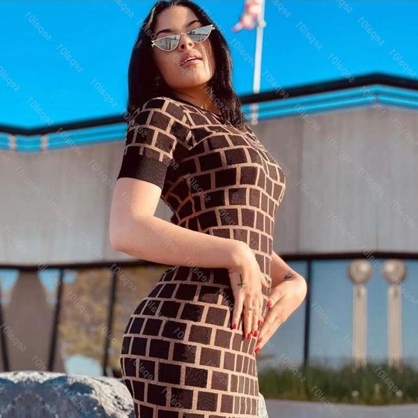 Casual Dresses Women Casual Dresses Classic Knit Dress Fashion Letter Pattern Summer Short Sleeve High Quality Womens Clothing Bsfnq, Blue
Casual Dresses Women Casual Dresses Classic Knit Dress Fashion Letter Pattern Summer Short Sleeve High Quality Womens Clothing Bsfnq, Blue