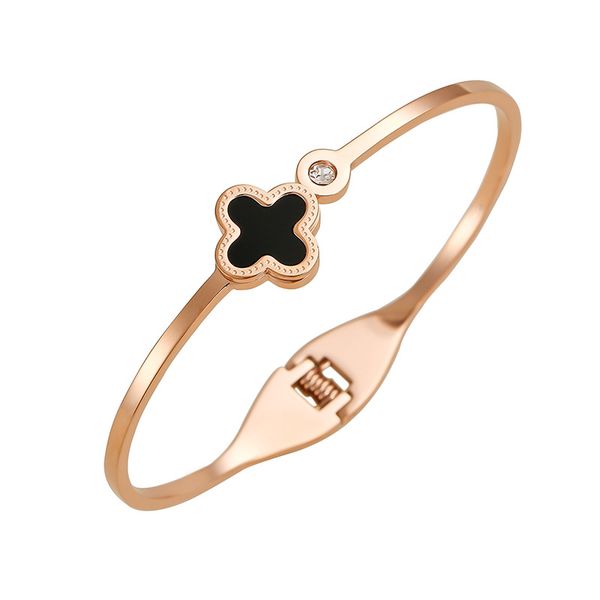 4 four leaf clover charm bracelets bangle lunuxry 18k gold agate shell mother-of-pearl for women&girl wedding mother' day jewelry women, Black
4 four leaf clover charm bracelets bangle lunuxry 18k gold agate shell mother-of-pearl for women&girl wedding mother' day jewelry women, Black