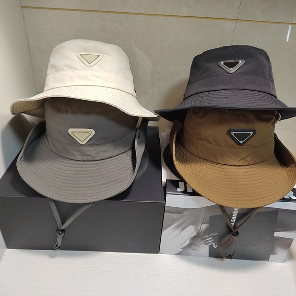 luxury designer bucket hat solid color for women men classic letter print hats fashion travel beach summer caps, Blue;gray
luxury designer bucket hat solid color for women men classic letter print hats fashion travel beach summer caps, Blue;gray
