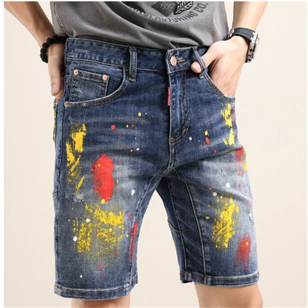 designer jeans mens jeans men's shorts brushed painted american high street re-stitching seiko jeans denim medium pants 28-38, Blue
designer jeans mens jeans men's shorts brushed painted american high street re-stitching seiko jeans denim medium pants 28-38, Blue