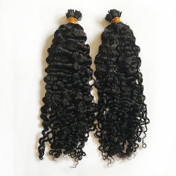 brazilian remy human hair microlink pre bonded sassy curly i tip hairs extension soft curly, Black
brazilian remy human hair microlink pre bonded sassy curly i tip hairs extension soft curly, Black