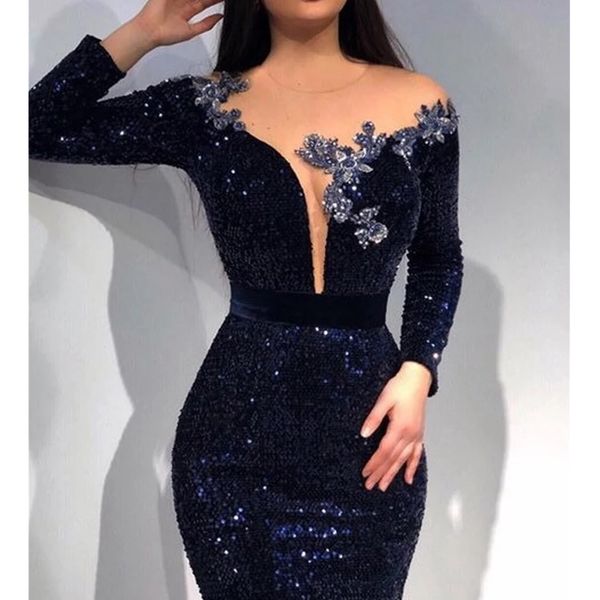 vintage black sequined lace mermaid evening dresses arabic aso ebi sheer neck long sleeves prom party gowns for women formal occasion dress
vintage black sequined lace mermaid evening dresses arabic aso ebi sheer neck long sleeves prom party gowns for women formal occasion dress
