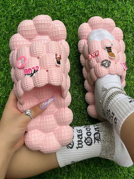 slippers spring bubble slipper sandals women home slides designer cute massage with charms open toe fashion soft y2302, Black
slippers spring bubble slipper sandals women home slides designer cute massage with charms open toe fashion soft y2302, Black