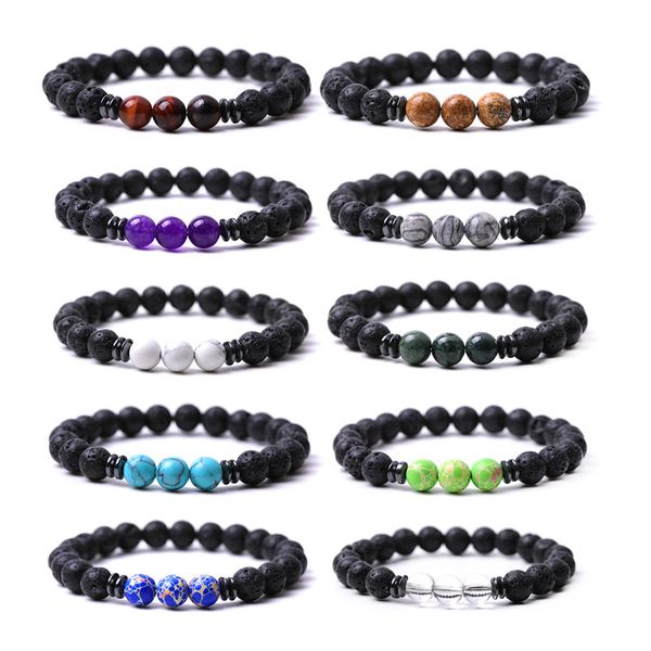 8mm black lava stone beads bracelet tiger eye agates hematite beads bracelet for women men buddha energy yoga jewelry
8mm black lava stone beads bracelet tiger eye agates hematite beads bracelet for women men buddha energy yoga jewelry