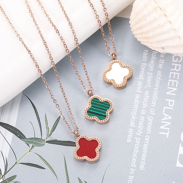 elegant design clover circle pendant necklace gold stainless steel necklaces women gift for valentine's mother's day engagement je, Silver
elegant design clover circle pendant necklace gold stainless steel necklaces women gift for valentine's mother's day engagement je, Silver