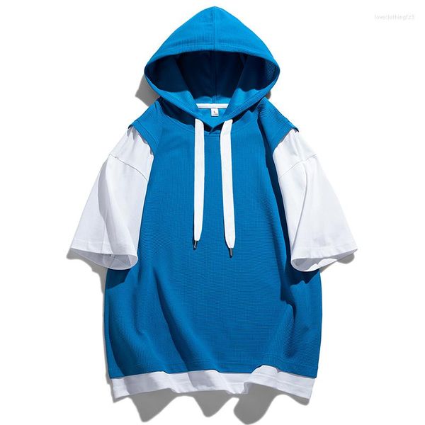 men's t shirts men hooded t-shirt korean style solid color fashion shirt summer casual loose sunscreen for, White;black
men's t shirts men hooded t-shirt korean style solid color fashion shirt summer casual loose sunscreen for, White;black