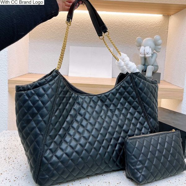 cc brand totes 43x35cm vintage check quited tote bags with mini wallets pouch large capacity gold metal chain single shoulder crossbody lady
cc brand totes 43x35cm vintage check quited tote bags with mini wallets pouch large capacity gold metal chain single shoulder crossbody lady