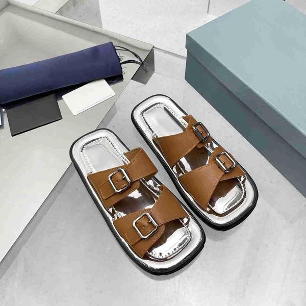 designer sandals women slippers silver leather sandal summer beach slipper quilted slides heightening outdoor slippers fashion, Black
designer sandals women slippers silver leather sandal summer beach slipper quilted slides heightening outdoor slippers fashion, Black
