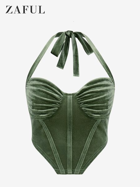 women s blouses shirts ruched bustier velvet halter collar solid color open back corset style tank short for women 2023 fall winter style 23, White
women s blouses shirts ruched bustier velvet halter collar solid color open back corset style tank short for women 2023 fall winter style 23, White