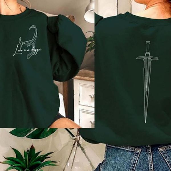 womens hoodies sweatshirts love is a dagger shirt loki retro and lady autumn winter casual couple pullover sweater 230227, Black
womens hoodies sweatshirts love is a dagger shirt loki retro and lady autumn winter casual couple pullover sweater 230227, Black