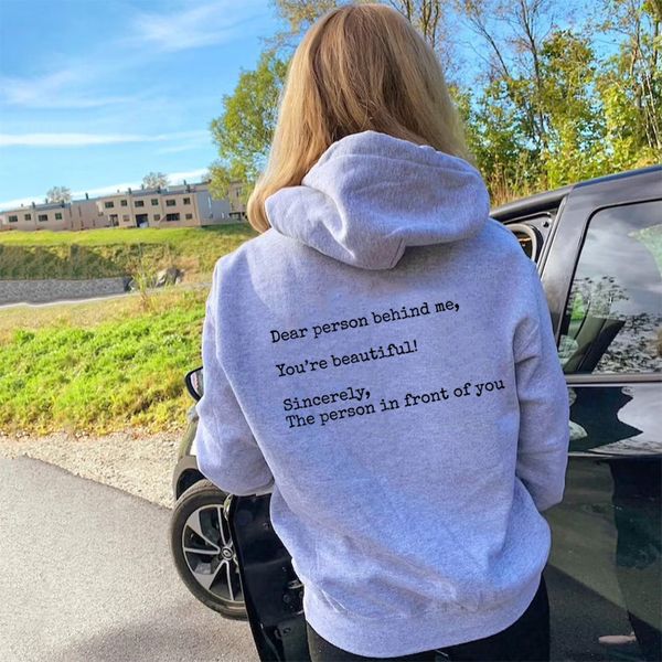 womens hoodies sweatshirts dear person behind me long sleeve hooded sweatshirt harajuku casual women aesthetic jumper mental health pullover, Black
womens hoodies sweatshirts dear person behind me long sleeve hooded sweatshirt harajuku casual women aesthetic jumper mental health pullover, Black