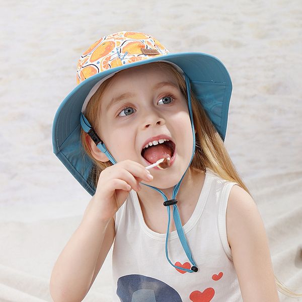 m562 spring summer baby cartoon orange florals sun hat breathable bucket hats kids children's sunscreen fisherman's caps, Yellow
m562 spring summer baby cartoon orange florals sun hat breathable bucket hats kids children's sunscreen fisherman's caps, Yellow