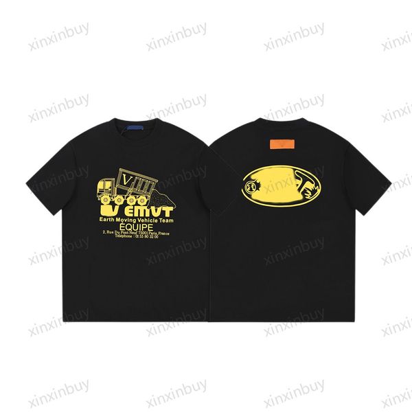 xinxinbuy men designer tee t shirt 23ss earth moving vehicle team 1854 short sleeve cotton women white black xs-2xl, Black;brown
xinxinbuy men designer tee t shirt 23ss earth moving vehicle team 1854 short sleeve cotton women white black xs-2xl, Black;brown