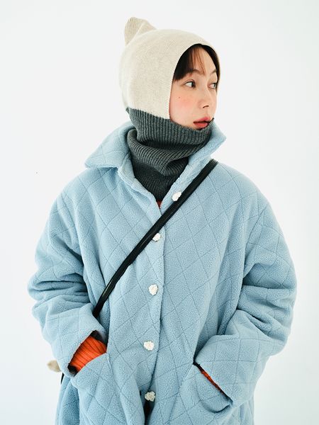 women's wool blends imakokoni original design autumn and winter warm coat thick cottonpadded jacket lapel cardigan single breasted for, Black
women's wool blends imakokoni original design autumn and winter warm coat thick cottonpadded jacket lapel cardigan single breasted for, Black
