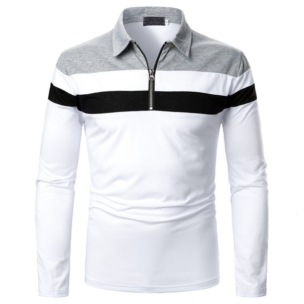 men's polos fashion brand polo shirt men's summer collar slim fit solid color design zipper breathable polos casual men clothing 2, White;black
men's polos fashion brand polo shirt men's summer collar slim fit solid color design zipper breathable polos casual men clothing 2, White;black