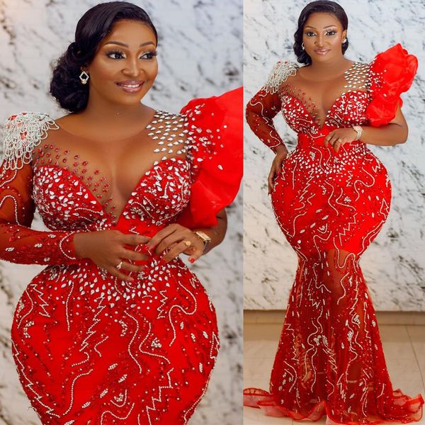 2023 arabic aso ebi mermaid red prom dresses crystals beaded evening formal party second reception birthday engagement gowns dress zj777, Black
2023 arabic aso ebi mermaid red prom dresses crystals beaded evening formal party second reception birthday engagement gowns dress zj777, Black