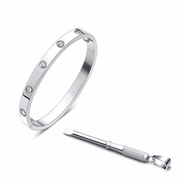 titanium steel love bracelets silver rose gold bangles women men screw screwdriver bracelet couple jewelry with box set shipp282a, Black
titanium steel love bracelets silver rose gold bangles women men screw screwdriver bracelet couple jewelry with box set shipp282a, Black