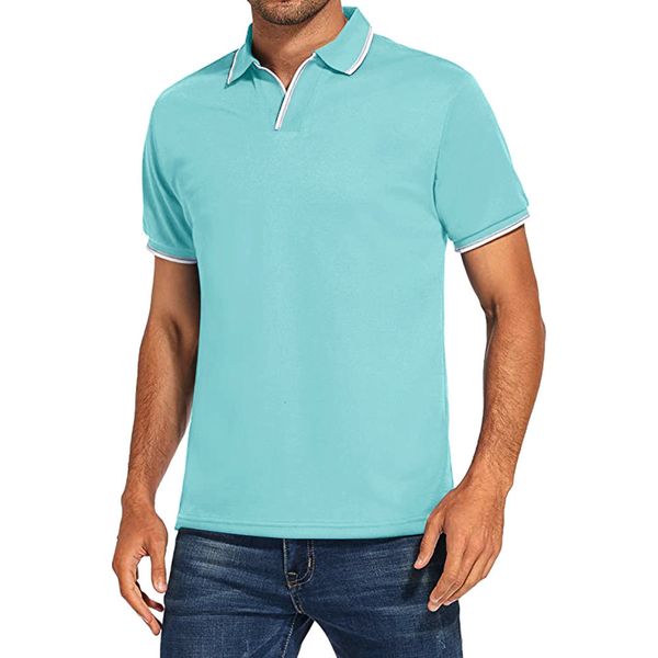 men's polos v neck polo shirts for men solid color short sleeve classic mens polos summer polo shirt men clothing 230228, White;black
men's polos v neck polo shirts for men solid color short sleeve classic mens polos summer polo shirt men clothing 230228, White;black