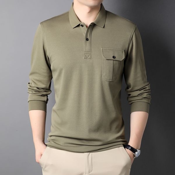 men's polos cotton polo shirt men long sleeve fashion causal solid color tees comfortable breathable polo shirt men 230228, White;black
men's polos cotton polo shirt men long sleeve fashion causal solid color tees comfortable breathable polo shirt men 230228, White;black