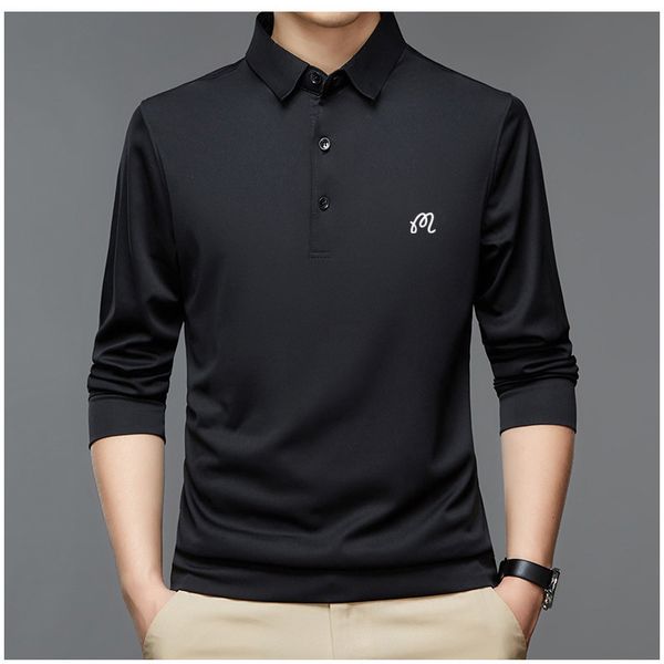 men's polos malbon spring summer autumn clothing men's golf polo shirt casual solid long-sleeved homme fashion slim collar t-shirt, White;black
men's polos malbon spring summer autumn clothing men's golf polo shirt casual solid long-sleeved homme fashion slim collar t-shirt, White;black