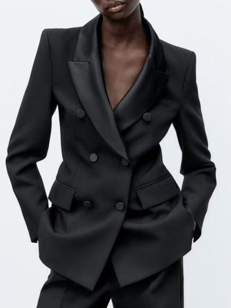 womens suits blazers kumsvag autumn women satin blazers coats suit casual black double breasted female elegant ol blazer outerwear clothing, White;black
womens suits blazers kumsvag autumn women satin blazers coats suit casual black double breasted female elegant ol blazer outerwear clothing, White;black