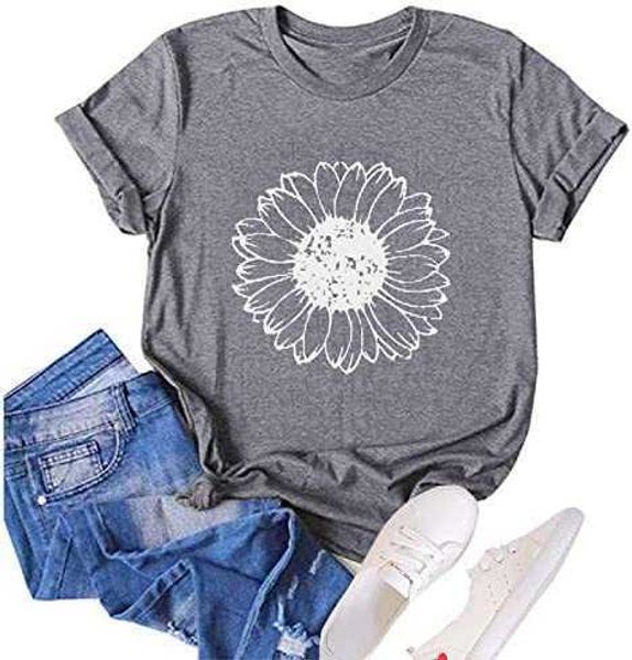 women's summer sunflower t shirt cute flower graphic loose tees crew neck short sleeve casual women cotton blousen9o0, White
women's summer sunflower t shirt cute flower graphic loose tees crew neck short sleeve casual women cotton blousen9o0, White