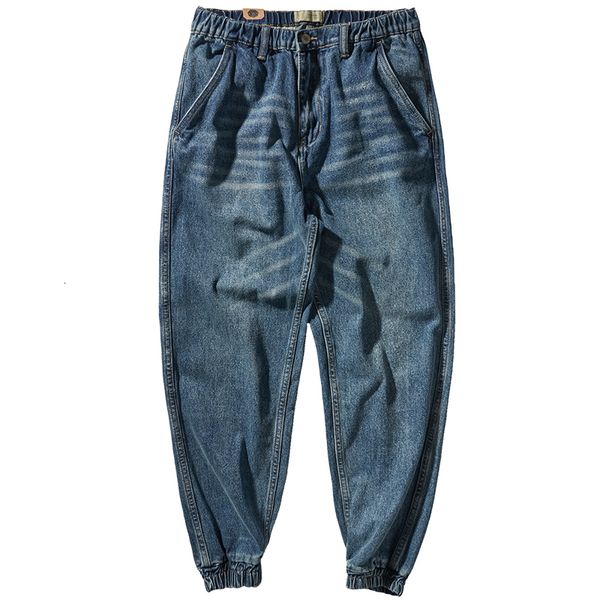 men's jeans spring japanese retro heavyweight denim fashion washed old elastic waist casual straight harem ankletied pants 230227, Blue
men's jeans spring japanese retro heavyweight denim fashion washed old elastic waist casual straight harem ankletied pants 230227, Blue