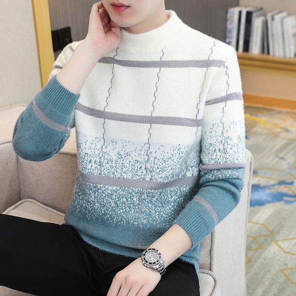 men's sweaters winter plaid mink cashmere sweater men half turtleneck mens sweaters pull homme thick warm pullover men 230228, White;black
men's sweaters winter plaid mink cashmere sweater men half turtleneck mens sweaters pull homme thick warm pullover men 230228, White;black
