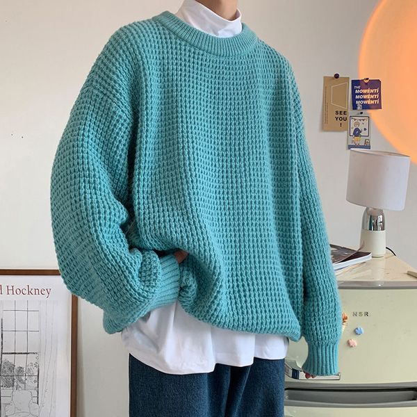 men's sweaters privathinker waffle round neck sweater oversized solid color fashion harajuku men's jumpers autumn casual knitted p, White;black
men's sweaters privathinker waffle round neck sweater oversized solid color fashion harajuku men's jumpers autumn casual knitted p, White;black
