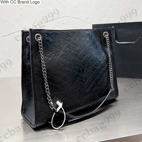 cc brand totes vintage niki pleated leather shopping totes bags black letter silver metal chain shoulder strap large capacity designer hanbb
cc brand totes vintage niki pleated leather shopping totes bags black letter silver metal chain shoulder strap large capacity designer hanbb