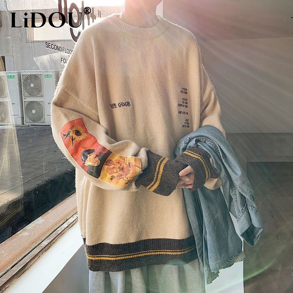 men's sweaters autumn winter korean fashion vintage simple sweater man long sleeve knitting round neck pullover all match loose casual, White;black
men's sweaters autumn winter korean fashion vintage simple sweater man long sleeve knitting round neck pullover all match loose casual, White;black