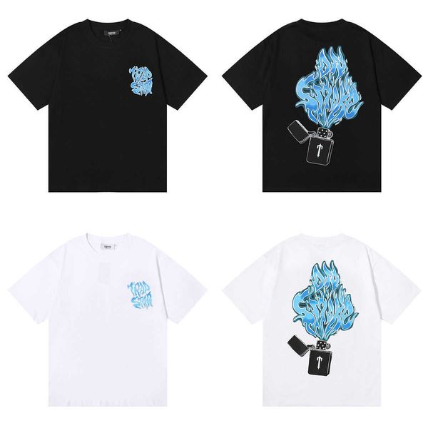 trapstar lighter blue flame printing high-quality double-yarn cotton loose casual short-sleeved t-shirt for men and women, White;black
trapstar lighter blue flame printing high-quality double-yarn cotton loose casual short-sleeved t-shirt for men and women, White;black