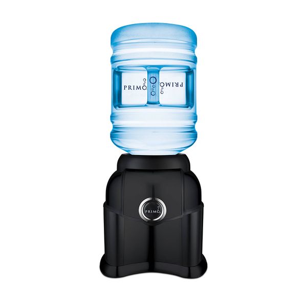 primo counterwater dispenser loading, room temperature, black