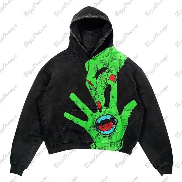 women's hoodies sweatshirts american high street y2k screaming palm print black hooded for men and women in autumn winter ins hip hop
women's hoodies sweatshirts american high street y2k screaming palm print black hooded for men and women in autumn winter ins hip hop