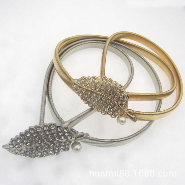 new metal korean women's belt spring and autumn leisure rhinestone leaf buckle women's waist chain
new metal korean women's belt spring and autumn leisure rhinestone leaf buckle women's waist chain