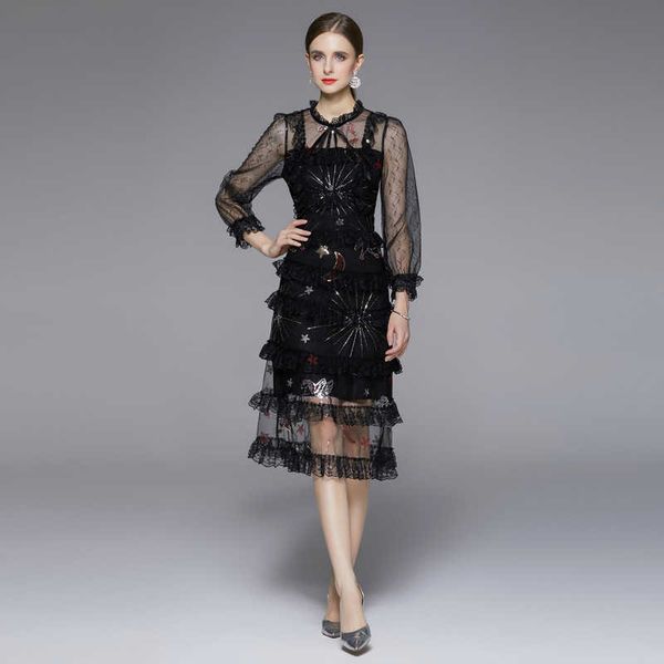women's casual dresses 2023 spring and summer european women's sequin embroidery star lace slim mh dresses, Black;gray
women's casual dresses 2023 spring and summer european women's sequin embroidery star lace slim mh dresses, Black;gray