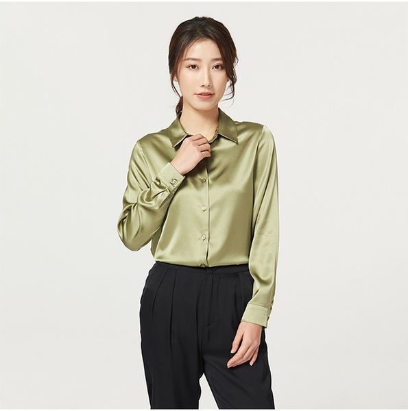 heavy silk shirt women's clothing 2023 new early spring style long sleeve satin commuter pure color mulberry silk shirt, White
heavy silk shirt women's clothing 2023 new early spring style long sleeve satin commuter pure color mulberry silk shirt, White