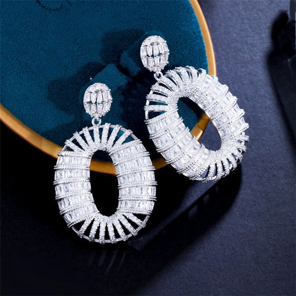 charm big round aaa zirconia cubic silver earring designer for woman party copper diamond earrings south american wedding engagement luxury, Golden
charm big round aaa zirconia cubic silver earring designer for woman party copper diamond earrings south american wedding engagement luxury, Golden