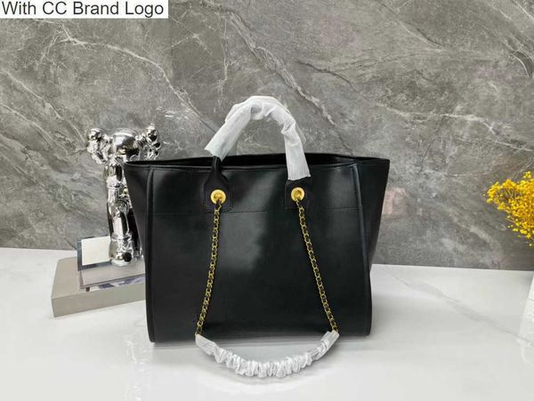 luxury cc shoulder bags womens genuine leather beach shopping bags deauville chain handle totes 3 colors black gold silver metal hardware cr
luxury cc shoulder bags womens genuine leather beach shopping bags deauville chain handle totes 3 colors black gold silver metal hardware cr