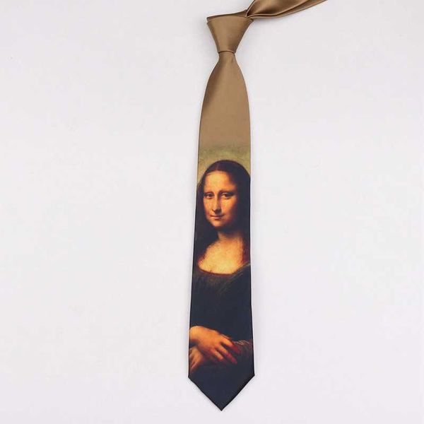 neck ties new male female original design monalisa smile print tie famous retro oil painting personality necktie gravata j230227, Blue;purple
neck ties new male female original design monalisa smile print tie famous retro oil painting personality necktie gravata j230227, Blue;purple