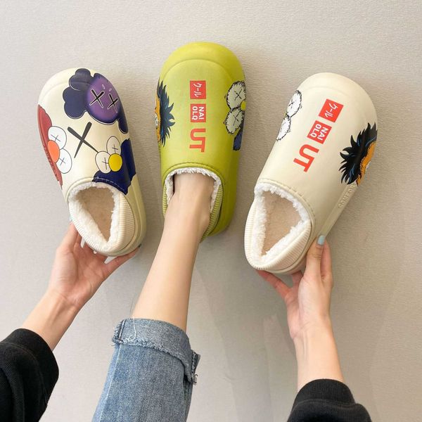 slippers winter waterproof cotton shoes women cartoon indoor and outdoor cute thick bottom non-slip mute warm men y2302, Black
slippers winter waterproof cotton shoes women cartoon indoor and outdoor cute thick bottom non-slip mute warm men y2302, Black