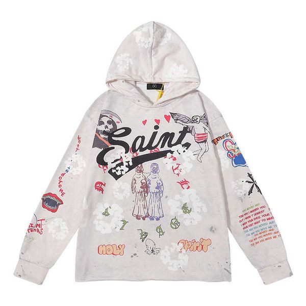 fashion brand luxury saint mxxxxxx x denim tears american style loose illustration pullover hooded sweater, Black
fashion brand luxury saint mxxxxxx x denim tears american style loose illustration pullover hooded sweater, Black