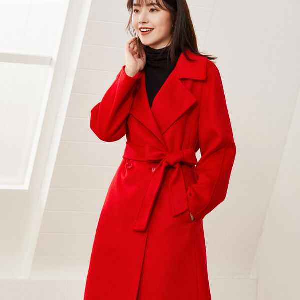 women blends the latest ladies high end double sided en coat pure slim fit water ripple windbreaker 230228, Black
women blends the latest ladies high end double sided en coat pure slim fit water ripple windbreaker 230228, Black