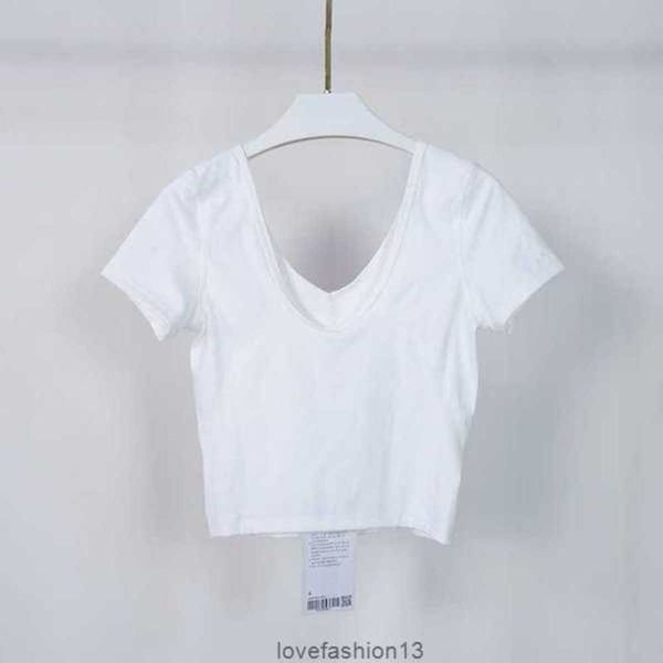 summer women's sports sleeve tight running yoga t-shirt v-neck u-back beautiful short t shirt, White
summer women's sports sleeve tight running yoga t-shirt v-neck u-back beautiful short t shirt, White