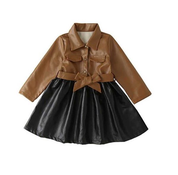 winter good baby girls leather jacket dresses fashion kids stitching pu dress children coats skirts 2 7 years, Red;yellow
winter good baby girls leather jacket dresses fashion kids stitching pu dress children coats skirts 2 7 years, Red;yellow