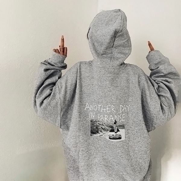 women's hoodies sweatshirts autumn women casual hooded sweater fashion letter image print round neck loose sweatshirt 230227, Black
women's hoodies sweatshirts autumn women casual hooded sweater fashion letter image print round neck loose sweatshirt 230227, Black