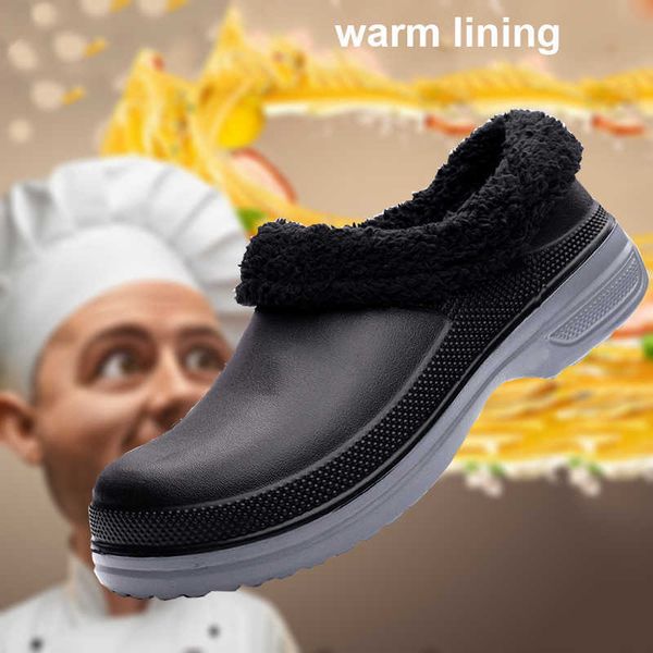 slippers men winter chef shoes waterproof warm lining kitchen shoes outdoor plush work shoes chef master restaurant s plus size 49 y2302, Black
slippers men winter chef shoes waterproof warm lining kitchen shoes outdoor plush work shoes chef master restaurant s plus size 49 y2302, Black
